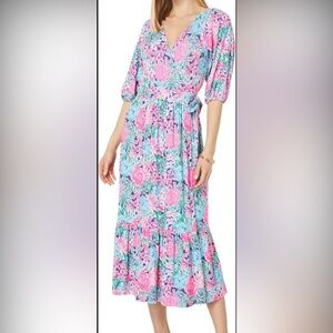 Lilly Pulitzer midi Brantley wrap dress